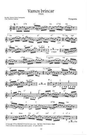 16830 Partitura - Vamos Brincar - Cavaco