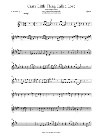 21875 Partitura - Crazy Little Thing Called Love - Clarinete (C)