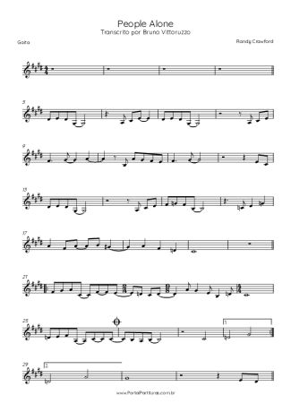 27640 Partitura - People Alone - Gaita