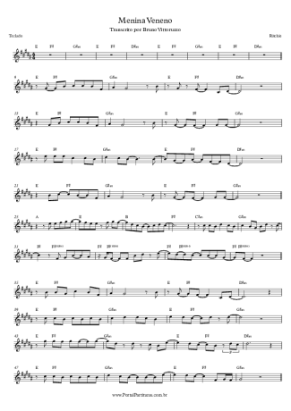 15811 Partitura - Menina Veneno - Teclado
