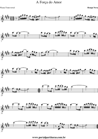 905 Partitura - A Força do Amor - Flauta Transversal