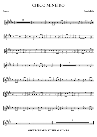 1206 Partitura - Chico Mineiro - Cavaco