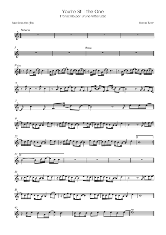 27691 Partitura - You´re Still The One - Saxofone Alto (Eb)