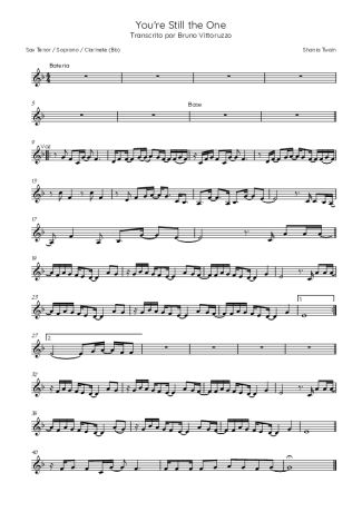 27690 Partitura - You´re Still The One - Saxofone Tenor Soprano (Bb)