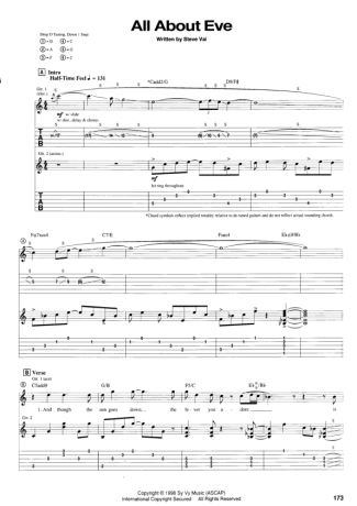 19417 Partitura - All About Eve - Guitarra