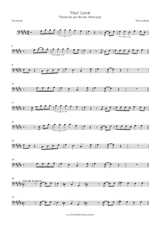 38185 Partitura - Your Love - Trombone