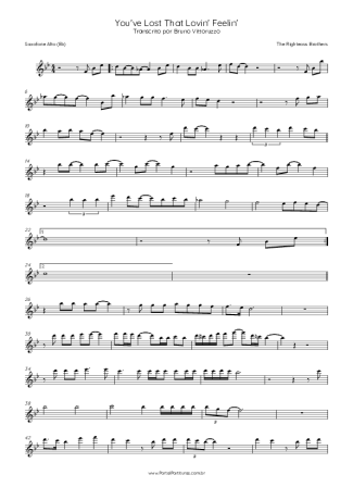 34589 Partitura - You´ve Lost That Lovin´ Feelin´ - Saxofone Alto (Eb)