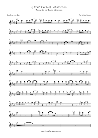 27703 Partitura - (I Can´t Get No) Satisfaction - Saxofone Alto (Eb)