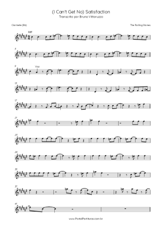 27698 Partitura - (I Can´t Get No) Satisfaction - Clarinete (Bb)