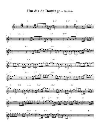 29734 Partitura - Um Dia De Domingo - Clarinete (Bb)
