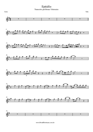 12136 Partitura - Epitáfio - Armónica