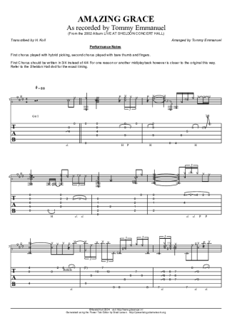 14892 Partitura - Amazing Grace - Violão