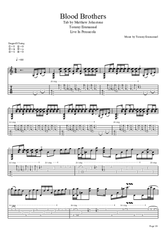 14899 Partitura - Blood Brothers - Violão
