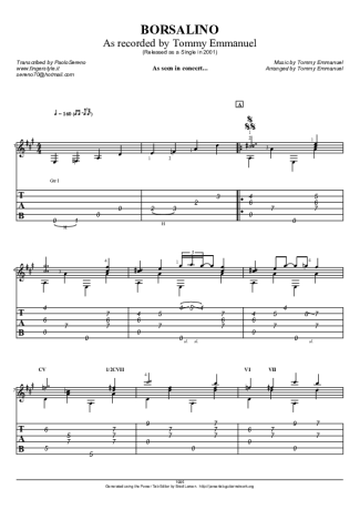 14901 Partitura - Borsalino - Violão