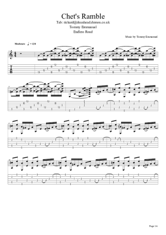 14905 Partitura - Chets Ramble - Violão