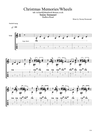 14906 Partitura - Christmas Memories Wheels - Violão