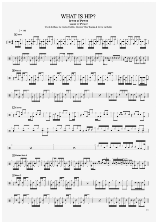 33789 Partitura - What Is Hip´ - Bateria