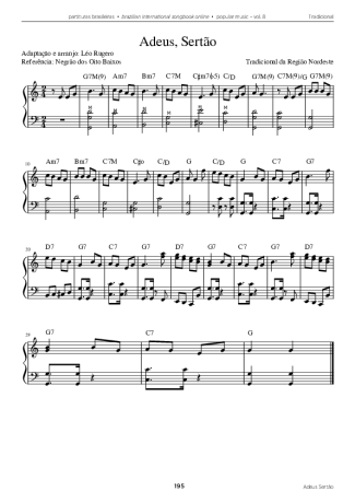 22654 Partitura - Adeus Sertão - Acordeon