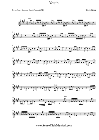 6257 Partitura - Youth - Saxofone Tenor Soprano (Bb)
