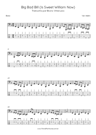 26073 Partitura - Big Bad Bill (Is Sweet William Now) - Contra Baixo
