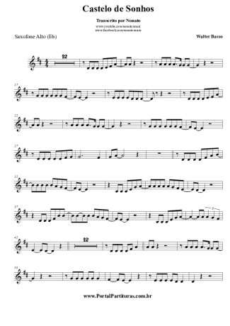 3216 Partitura - Castelo de Sonhos - Saxofone Alto (Eb)