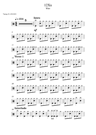 40509 Partitura - 12Xu - Bateria
