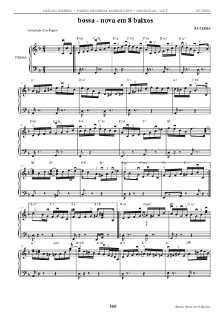 22662 Partitura - Bossa Nova Em 8 Baixos - Acordeon