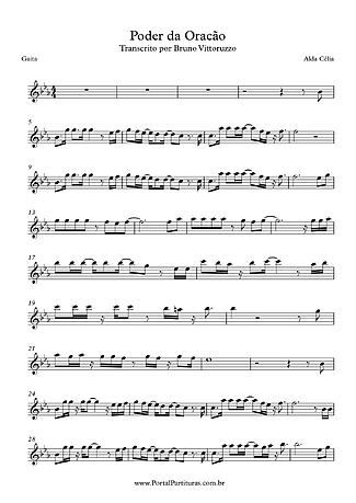 7857 Partitura - Poder da Oração - Gaita