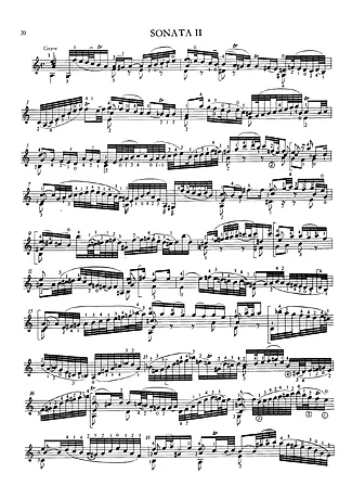 Sonata II - Bach | Partitura para Violão | Download em PDF