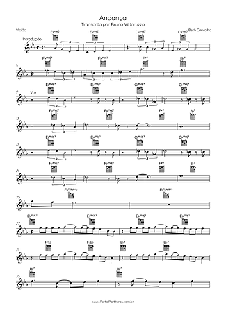 35040 Partitura - Andança - Violão