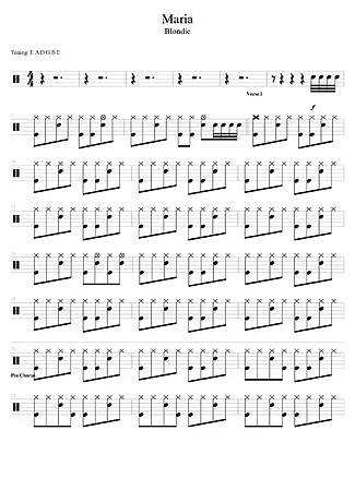 38648 Partitura - Maria - Bateria