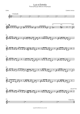 41808 Partitura - Lua E Estrela - Gaita
