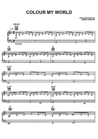 Colour My World - Chicago | Partitura para Piano | Download em PDF