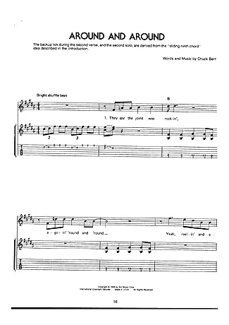 15182 Partitura - Around And Around - Guitarra