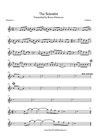 7530 Partitura - The Scientist - Gaita