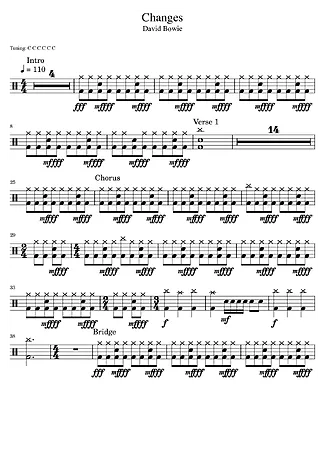 38524 Partitura - Changes - Batería