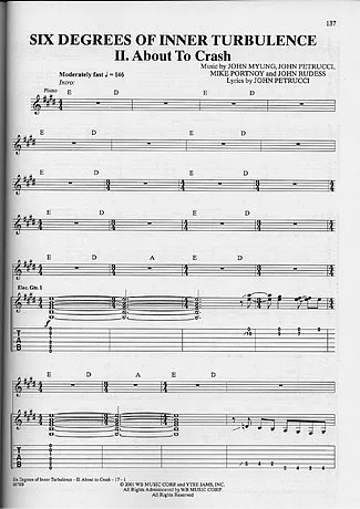18380 Partitura - About To Crash - Guitarra