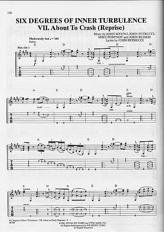 18381 Partitura - About To Crash (Reprise) - Guitarra