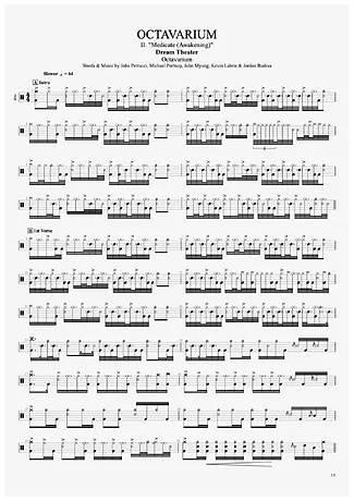33811 Partitura - Octavarium 2 - Bateria