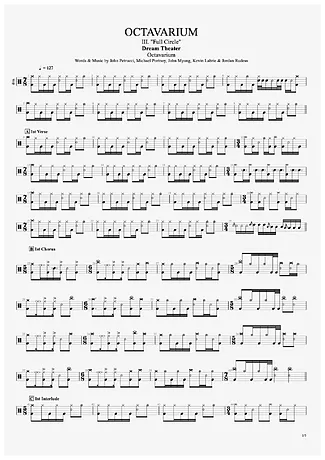 33812 Partitura - Octavarium 3 - Bateria
