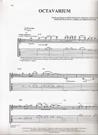 18492 Partitura - Octavarium - Guitarra