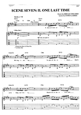 18493 Partitura - One Last Time - Guitarra