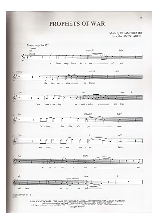 18497 Partitura - Prophets Of War - Guitarra
