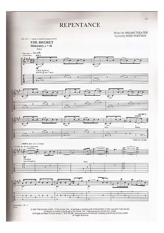 18500 Partitura - Repentance - Guitarra