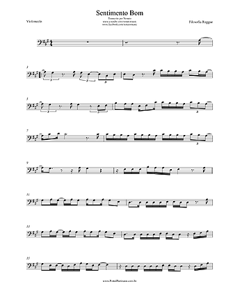 24829 Partitura - Sentimento Bom - Violoncelo