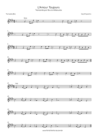 26036 Partitura - L´Amour Toujours - Trompete