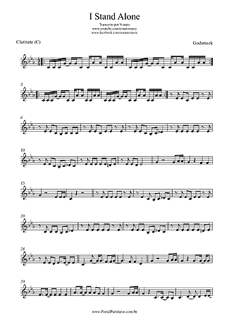 24830 Partitura - I Stand Alone - Clarinete (C)