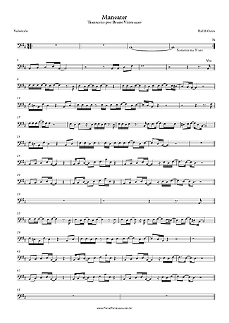24212 Partitura - Maneater - Violoncelo