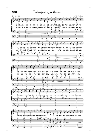 18743 악보 - (100) Todos Juntos Jubilemos - 오르간