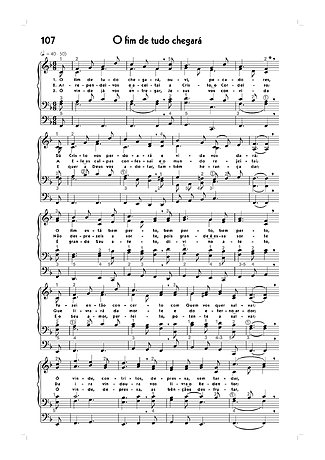 18750 악보 - (107) O Fim De Tudo Chegará - 오르간
